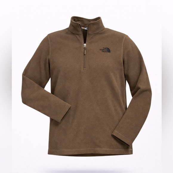 The North Face Other - THE NORTH FACE TECH GLACIER 1/4-ZIP FLEECE MEN'S Sz M Coffee Bean Brown​​​​